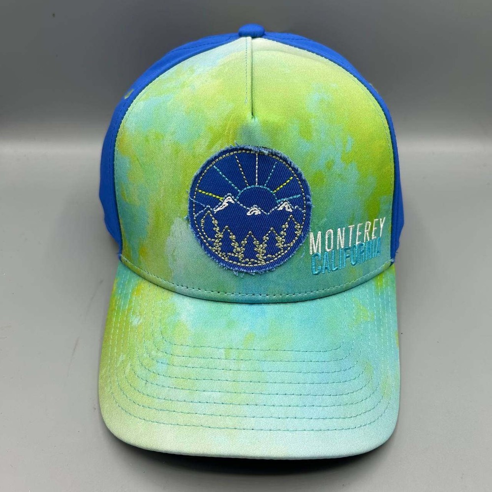 Monterey California Hat Men Green Blue The Game Strap Back Cap New